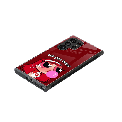 See You Never stylish phone case for samsung galaxy s23 ultra | glossy glass and slim fit