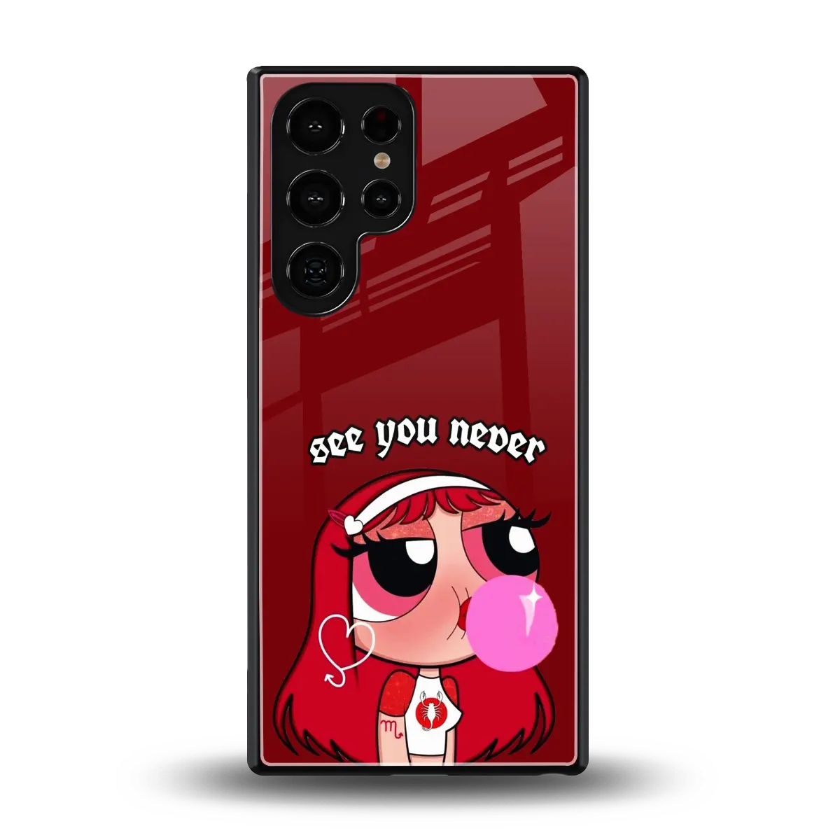 See You Never back phone cover | glass case for samsung galaxy s25 ultra