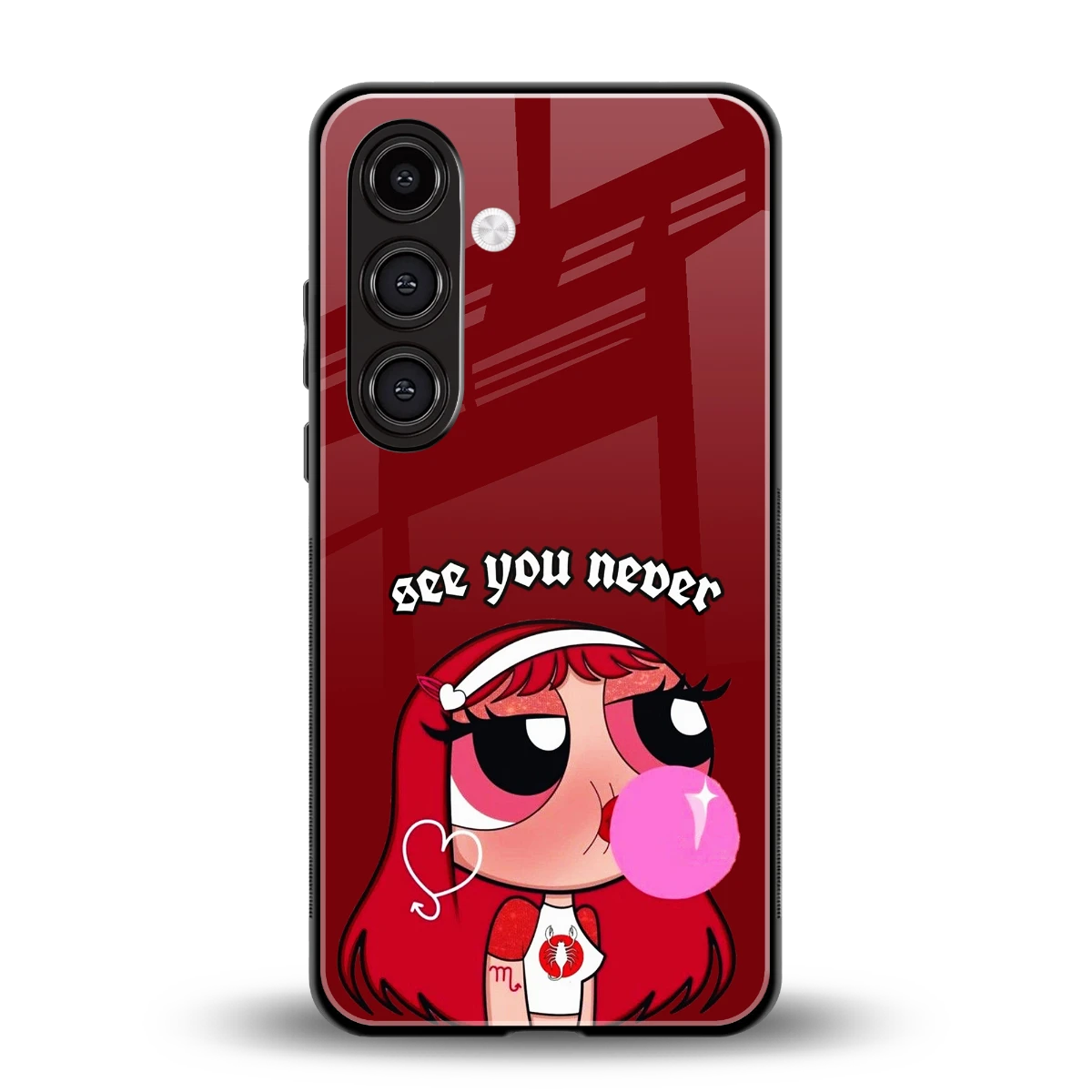 See You Never back phone cover | glass case for samsung galaxy s24