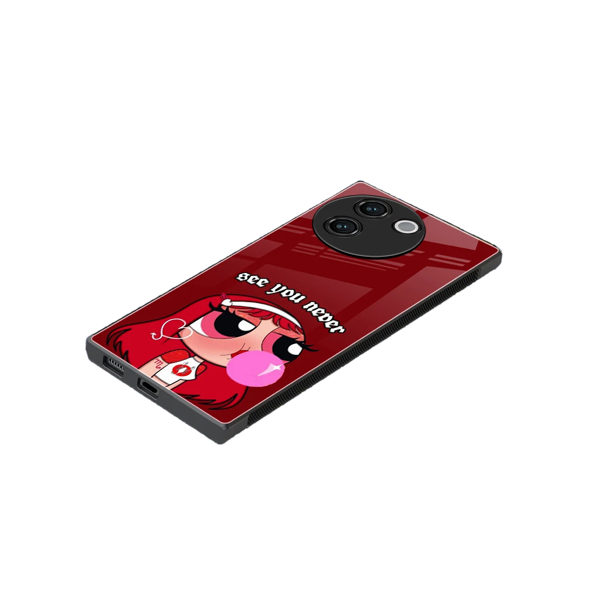 See You Never stylish phone case for vivo v30e | glossy glass and slim fit