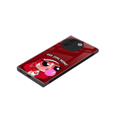 See You Never stylish phone case for vivo v30e | glossy glass and slim fit