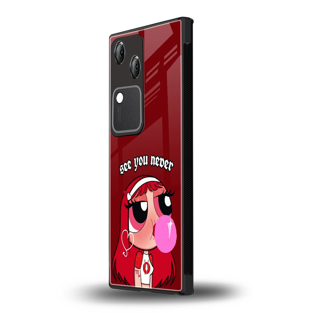 See You Never vivo v30 mobile cover | shockproof glass phone case