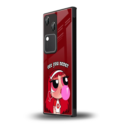 See You Never vivo v30 mobile cover | shockproof glass phone case