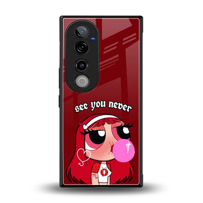 See You Never back phone cover | glass case for vivo v40 pro