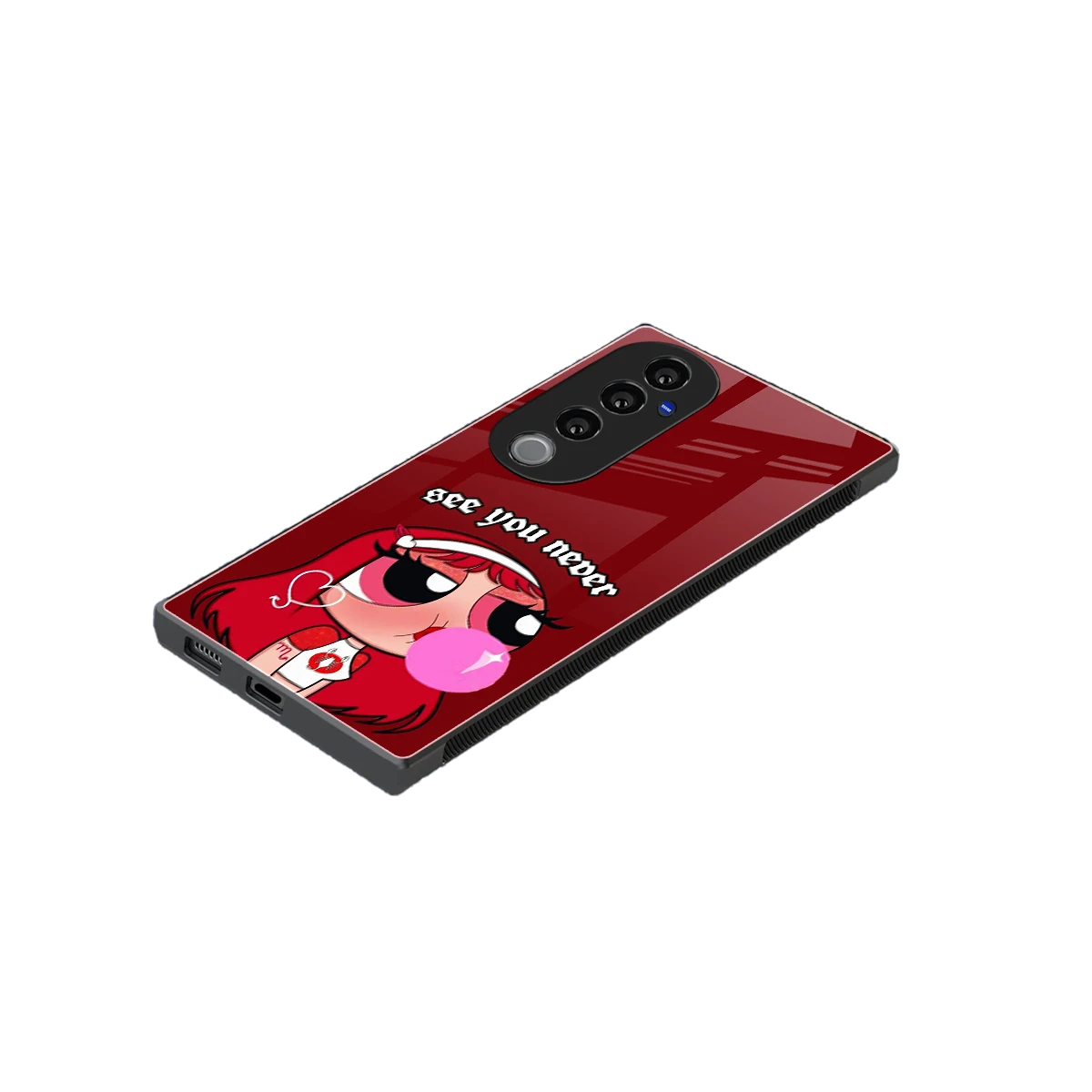 See You Never stylish phone case for vivo v40 pro | glossy glass and slim fit