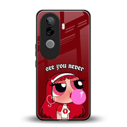 See You Never back phone cover | glass case for vivo v40e