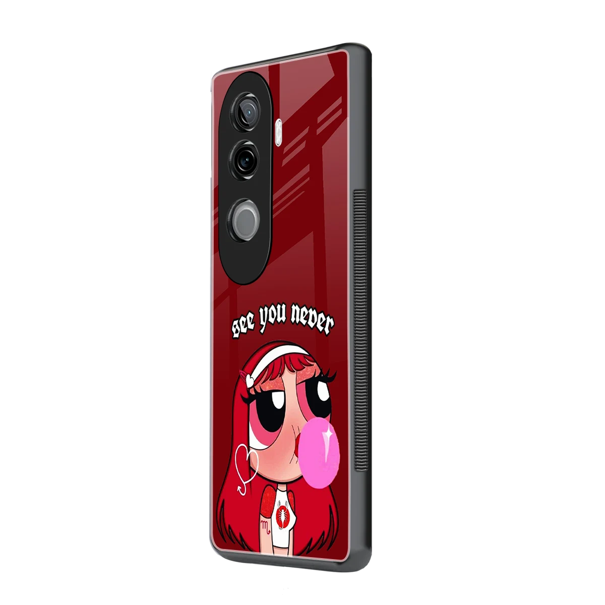 See You Never vivo v40e mobile cover | shockproof glass phone case