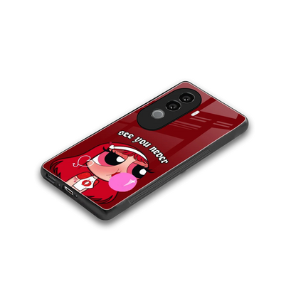 See You Never stylish phone case for vivo v40e | glossy glass and slim fit