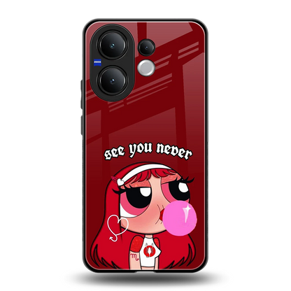 See You Never back phone cover | glass case for vivo v60