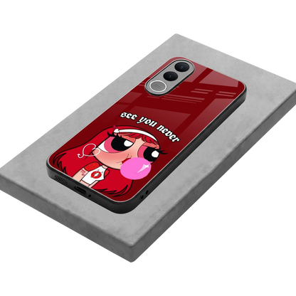 See You Never stylish phone case for vivo v70 fe | glossy glass and slim fit