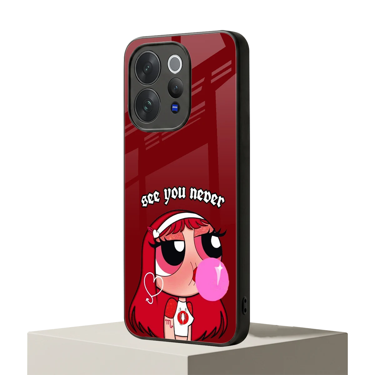 See You Never vivo v70 mobile cover | shockproof glass phone case