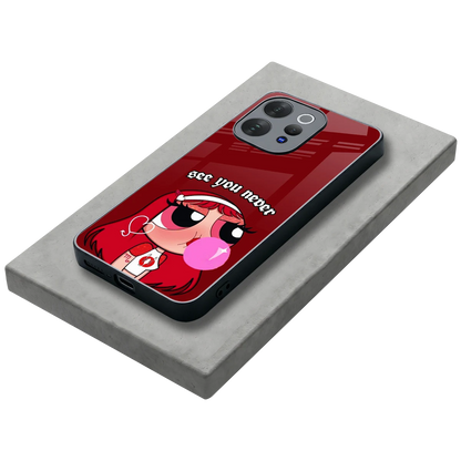 See You Never stylish phone case for vivo v70 | glossy glass and slim fit