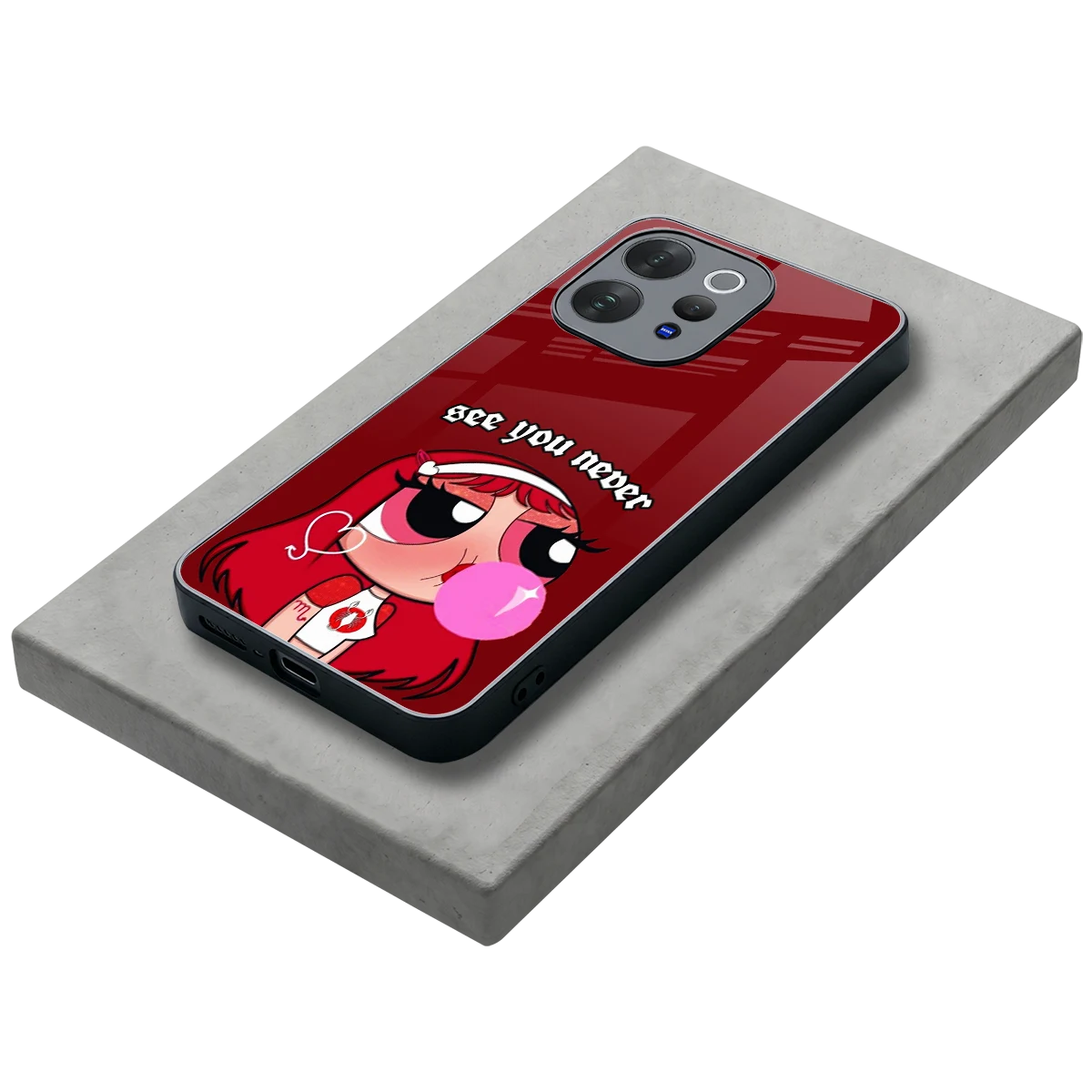 See You Never stylish phone case for vivo v70 elite | glossy glass and slim fit