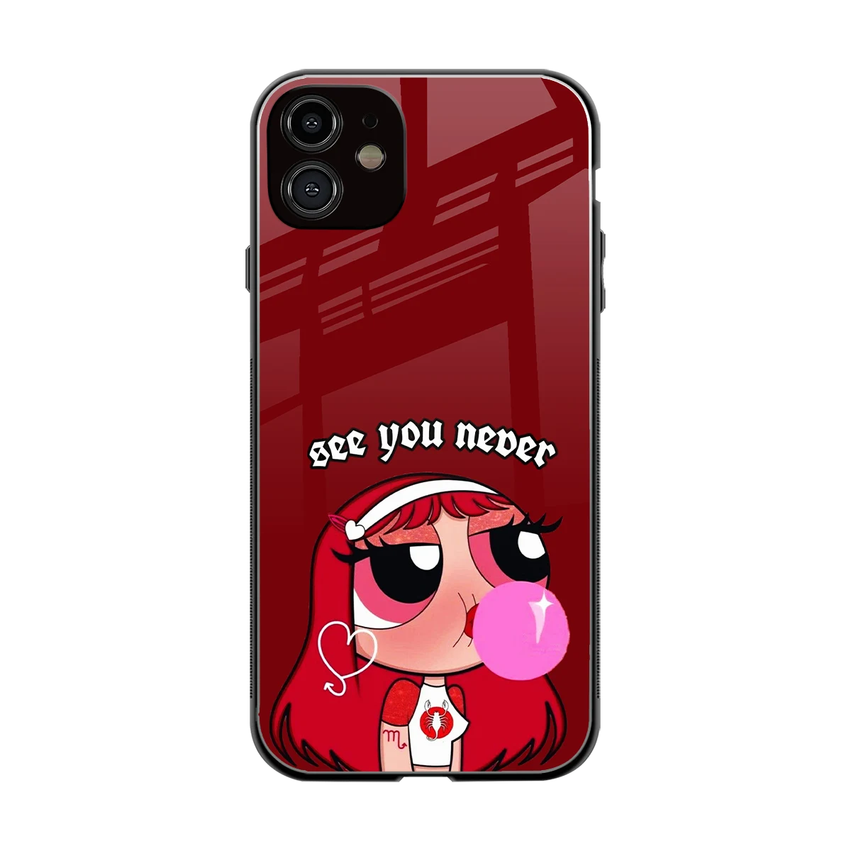 See You Never back phone cover | glass case for iphone 12