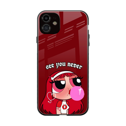 See You Never back phone cover | glass case for iphone 12