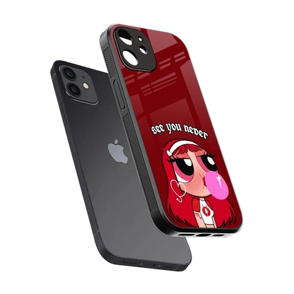 See You Never sleek iphone 11 cover with tempered glass back and TPU edges