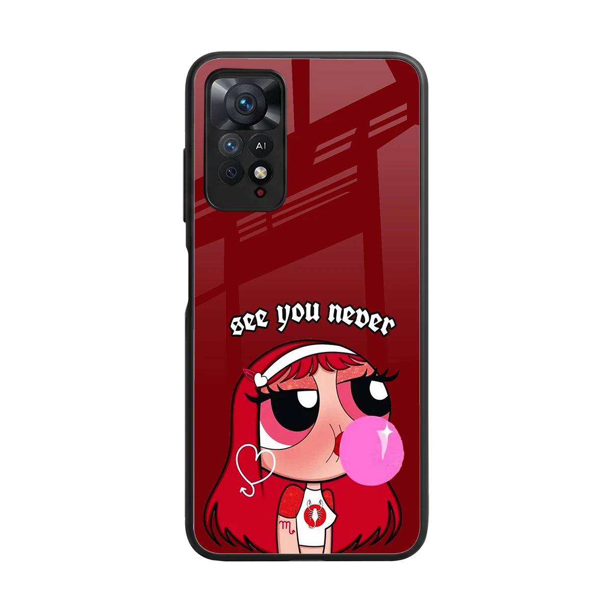 See You Never back phone cover | glass case for redmi note 11 pro