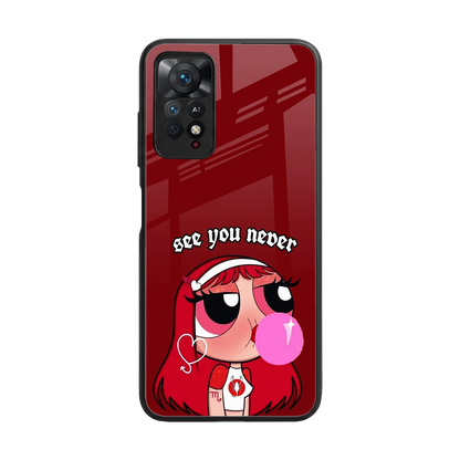 See You Never back phone cover | glass case for redmi note 11 pro