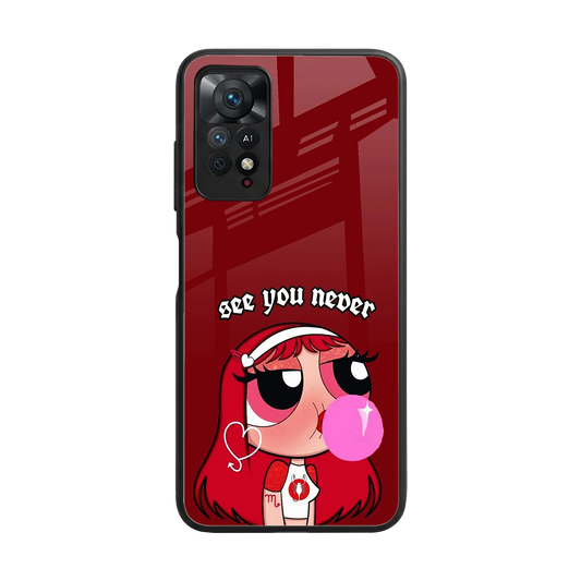 See You Never back phone cover | glass case for redmi note 11 pro
