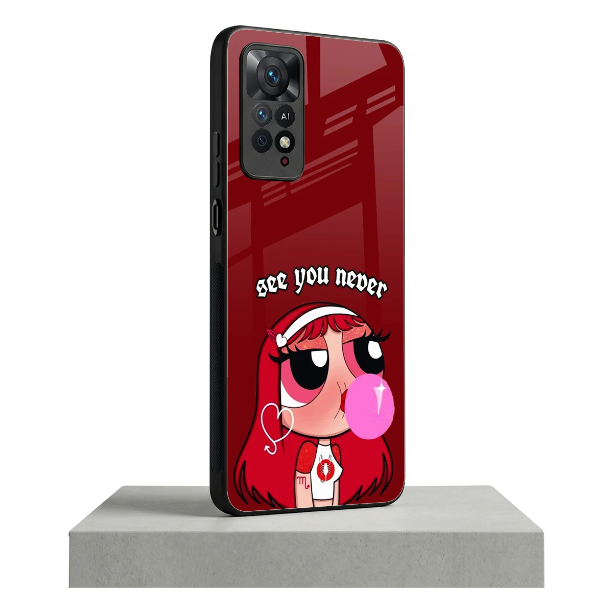 See You Never redmi note 11 pro mobile cover | shockproof glass phone case