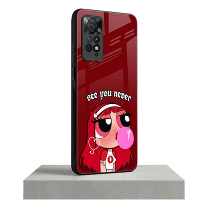 See You Never redmi note 11 pro mobile cover | shockproof glass phone case