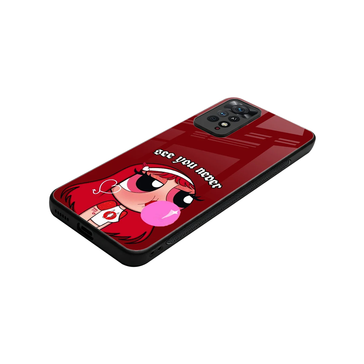 See You Never stylish phone case for redmi note 11 pro | glossy glass and slim fit