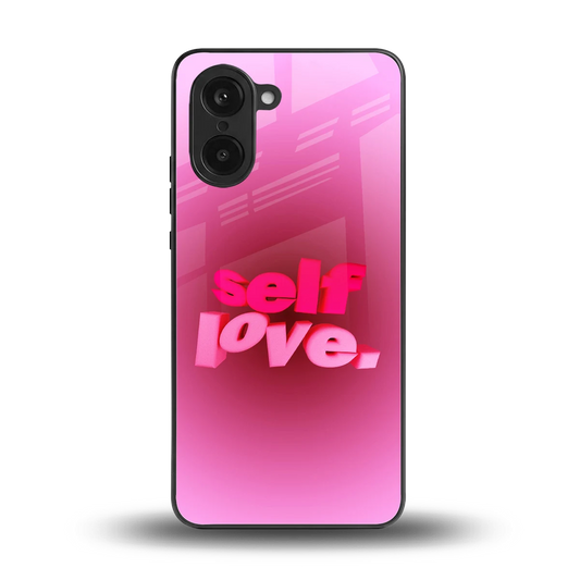 Self Love Aesthetic back phone cover | glass case for oneplus nord ce5 5g