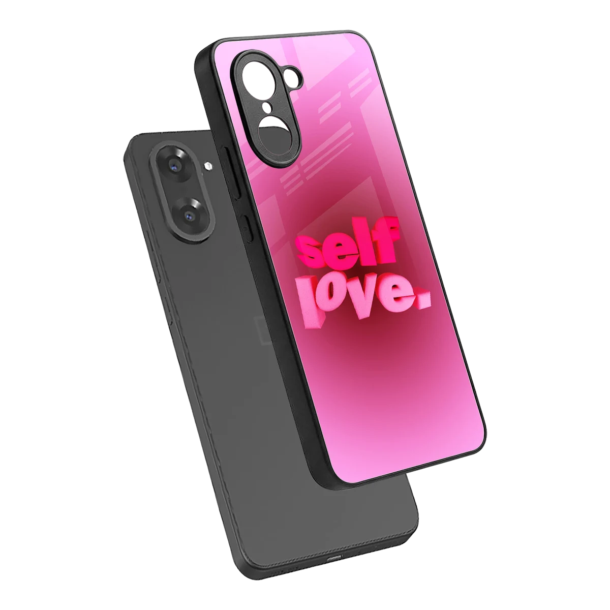 Self Love Aesthetic sleek oneplus nord ce5 5g cover with tempered glass back and TPU edges