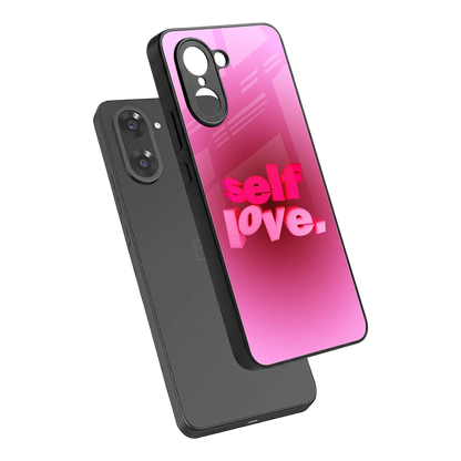 Self Love Aesthetic sleek oneplus nord ce5 5g cover with tempered glass back and TPU edges
