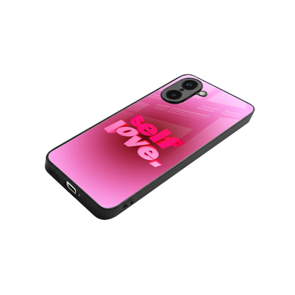 Self Love Aesthetic stylish phone case for oneplus nord ce5 5g | glossy glass and slim fit