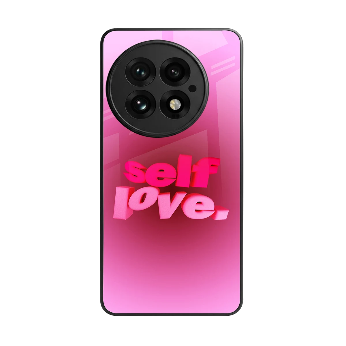 Self Love Aesthetic back phone cover | glass case for oneplus 13
