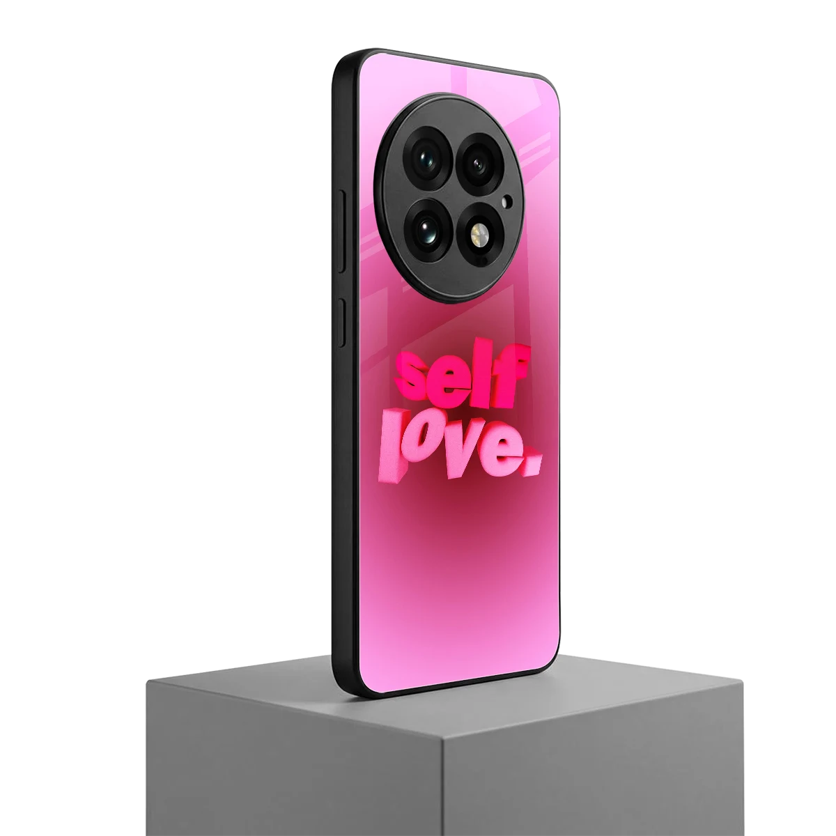 Self Love Aesthetic oneplus 13 mobile cover | shockproof glass phone case