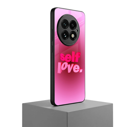 Self Love Aesthetic oneplus 13 mobile cover | shockproof glass phone case