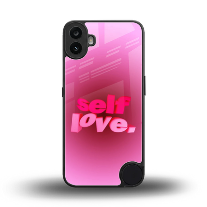 Self Love Aesthetic back phone cover | glass case for cmf nothing phone 1