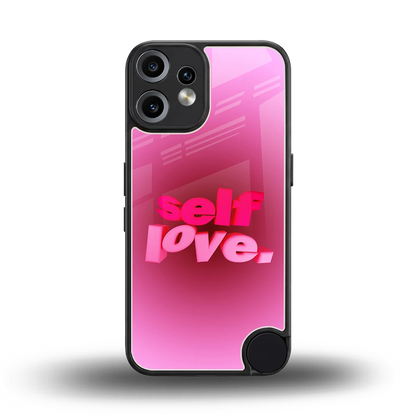 Self Love Aesthetic back phone cover | glass case for cmf nothing phone 2 pro