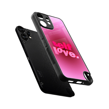 Self Love Aesthetic sleek cmf nothing phone 2 pro cover with tempered glass back and TPU edges