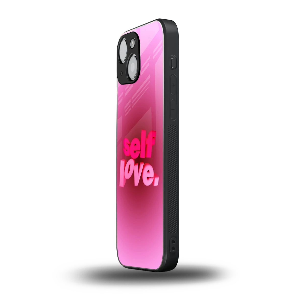 Self Love Aesthetic iphone 12 mini mobile cover | shockproof glass phone case