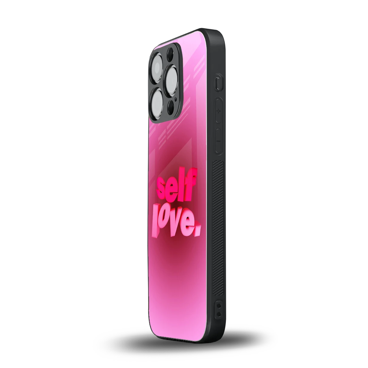 Self Love Aesthetic iphone 13 pro mobile cover | shockproof glass phone case