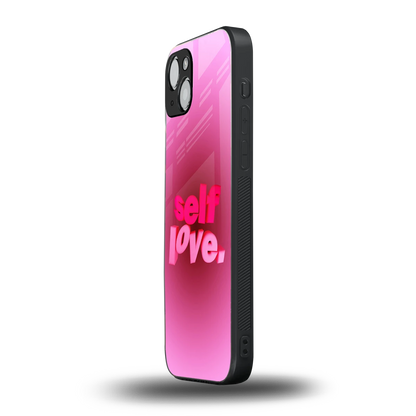 Self Love Aesthetic iphone 14 mobile cover | shockproof glass phone case