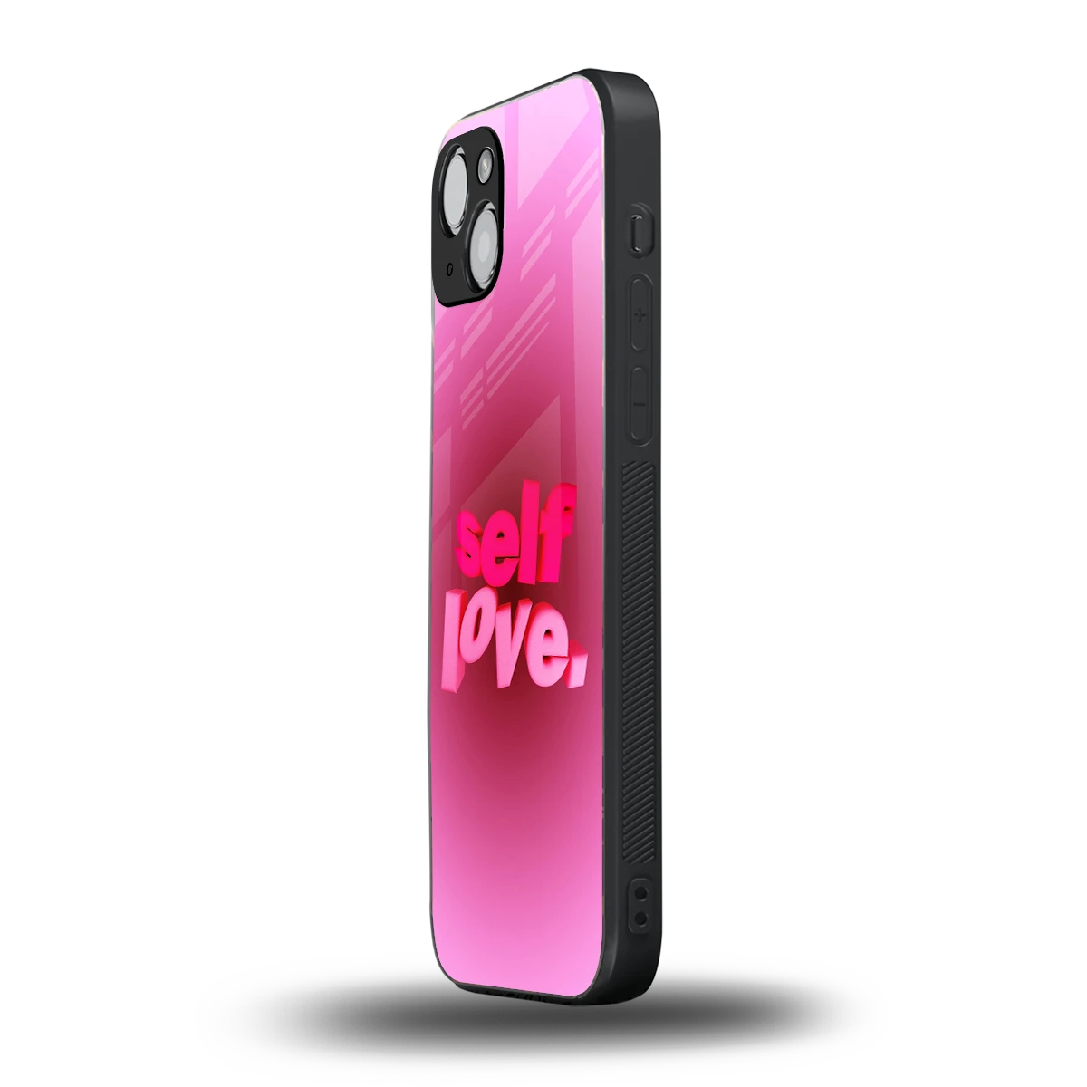 Self Love Aesthetic iphone 15 mobile cover | shockproof glass phone case