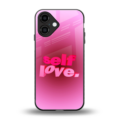 Self Love Aesthetic Phone Case for Iphone 16 | Glass Case