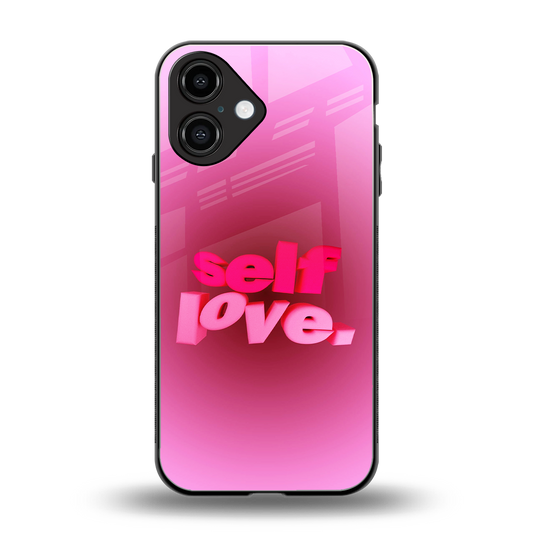 Self Love Aesthetic Phone Case for Iphone 16 | Glass Case