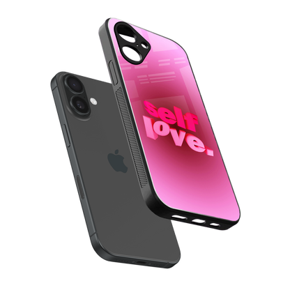 Self Love Aesthetic Phone Case for Iphone 16 | Glass Case