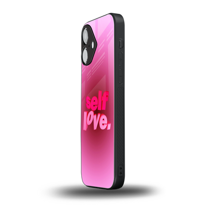 Self Love Aesthetic Phone Case for Iphone 16 | Glass Case