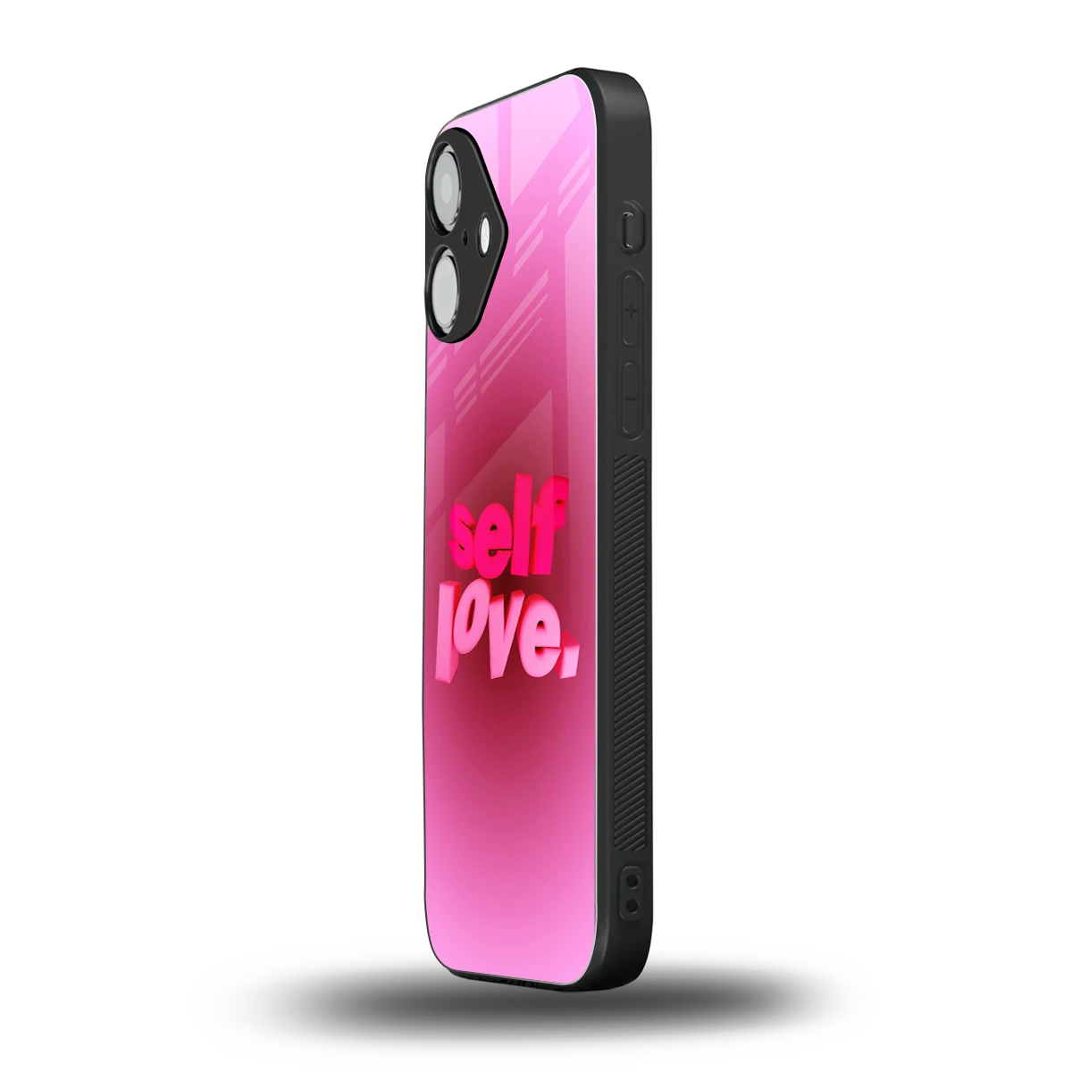 Self Love Aesthetic iPhone 16 mobile cover | shockproof glass phone case