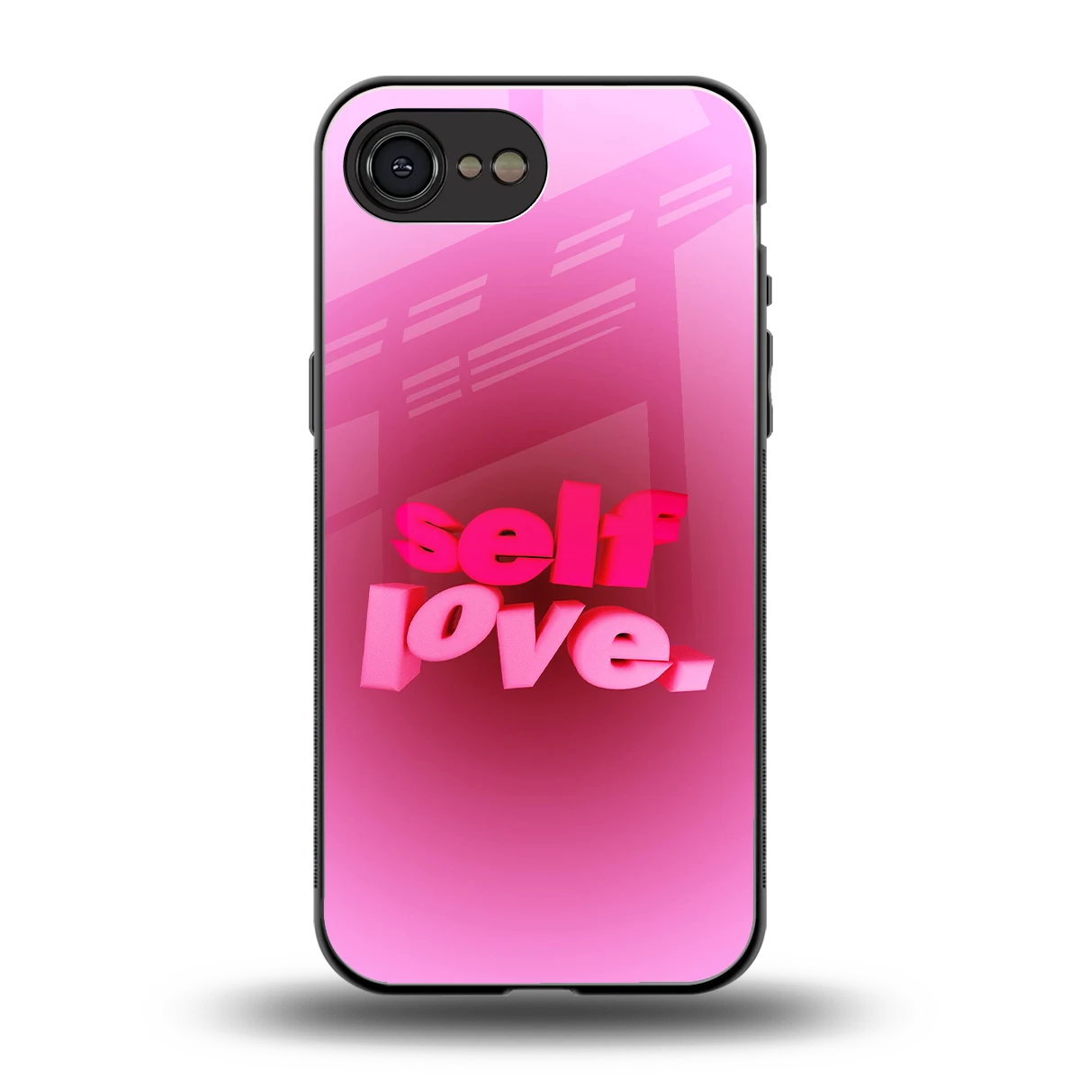 Self Love Aesthetic back phone cover | glass case for iphone 16e