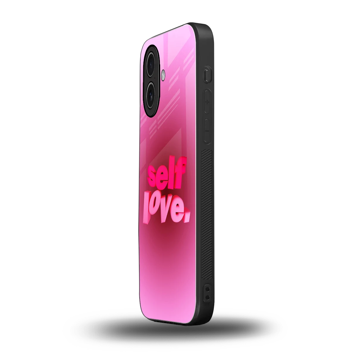 Self Love Aesthetic iphone 17 mobile cover | shockproof glass phone case