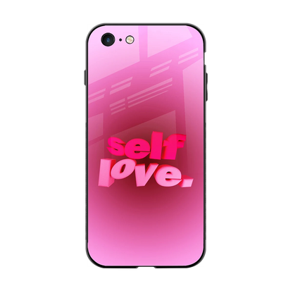 Self Love Aesthetic back phone cover | glass case for iphone 6s