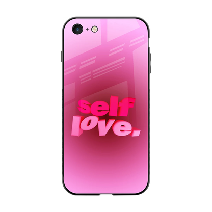 Self Love Aesthetic back phone cover | glass case for iphone 7