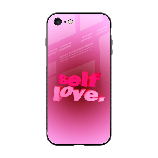Self Love Aesthetic back phone cover | glass case for iphone 7